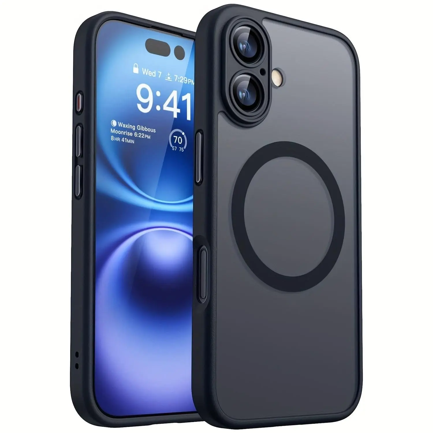 Fashionable Semi-Transparent Magsafe Case for iPhone 17/16/15/14/13/12 Series, Simple Aesthetic Design, Durable Protector, Protective Cover