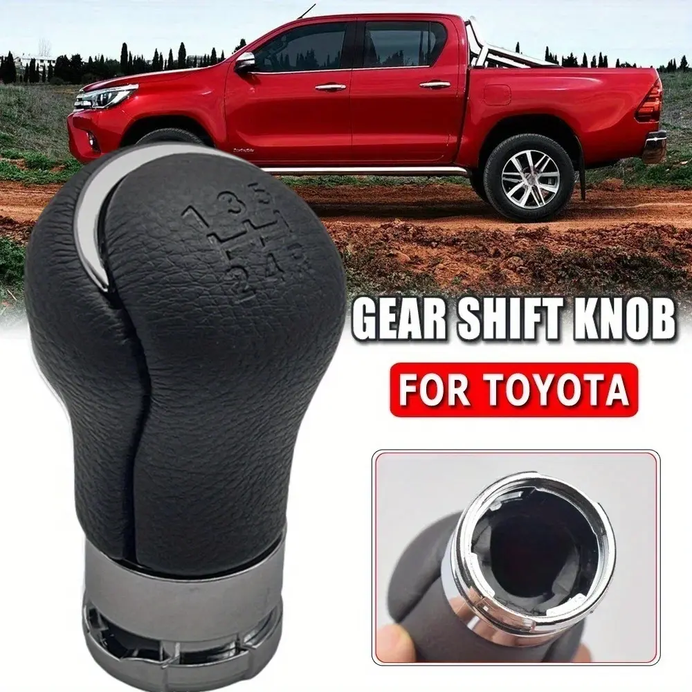 5/6 Speed Shift Gear Stick Shift rotary knob for Toyota Hilux Revo 2015-2020 stylish black, ABS material, suitable for transmission knob handle