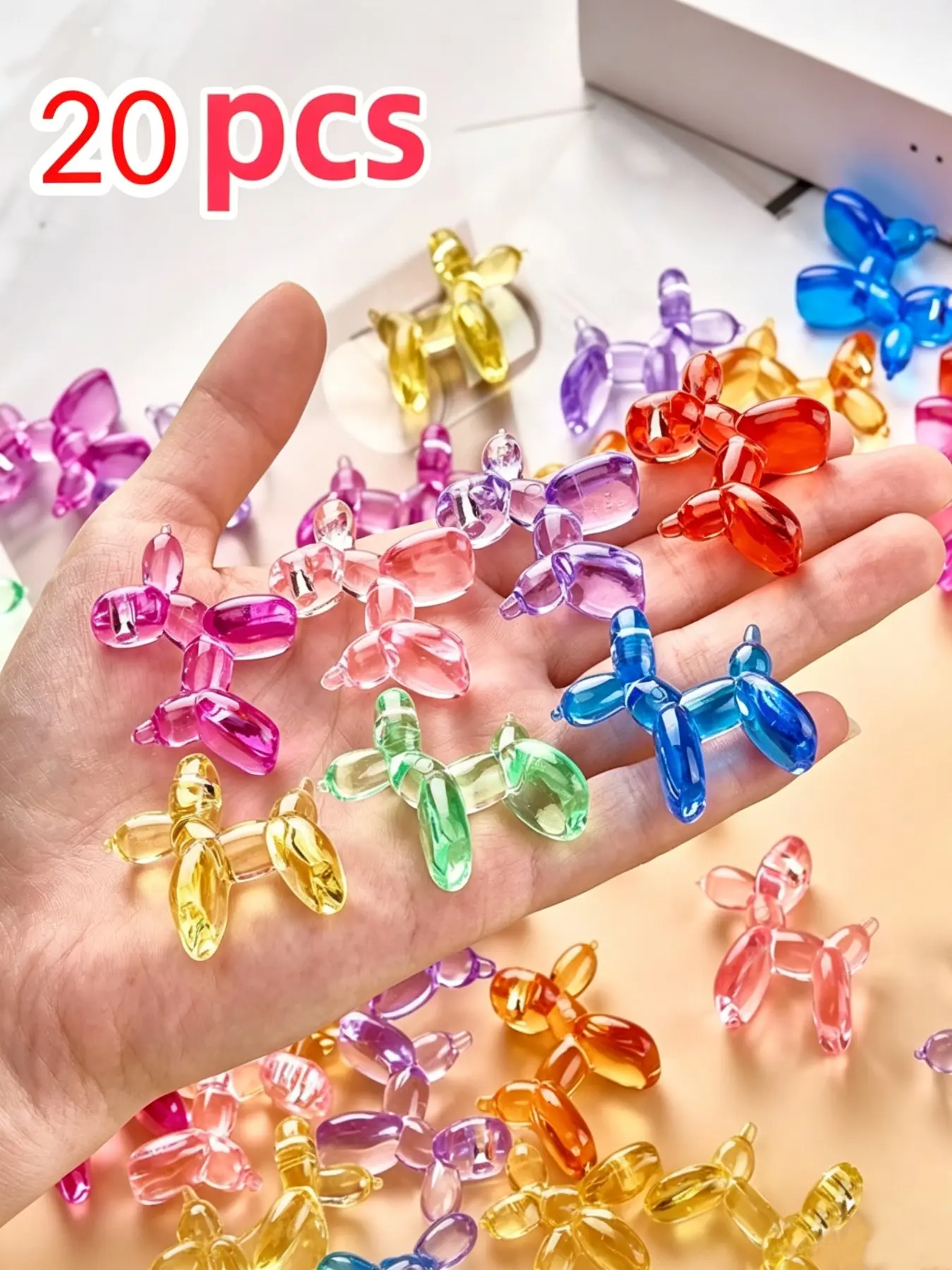 Mini Balloon Dog Shaped Decoration, 20pcs/set Colorful Handmade Ornament, Creative Craft Art Ornament, Home Decor for Living Room, Office, Bar, Coffee Shop, Balloon Decorations Kit, Balloon Party Supplies, Balloon Animals, Birthday Party Decorations