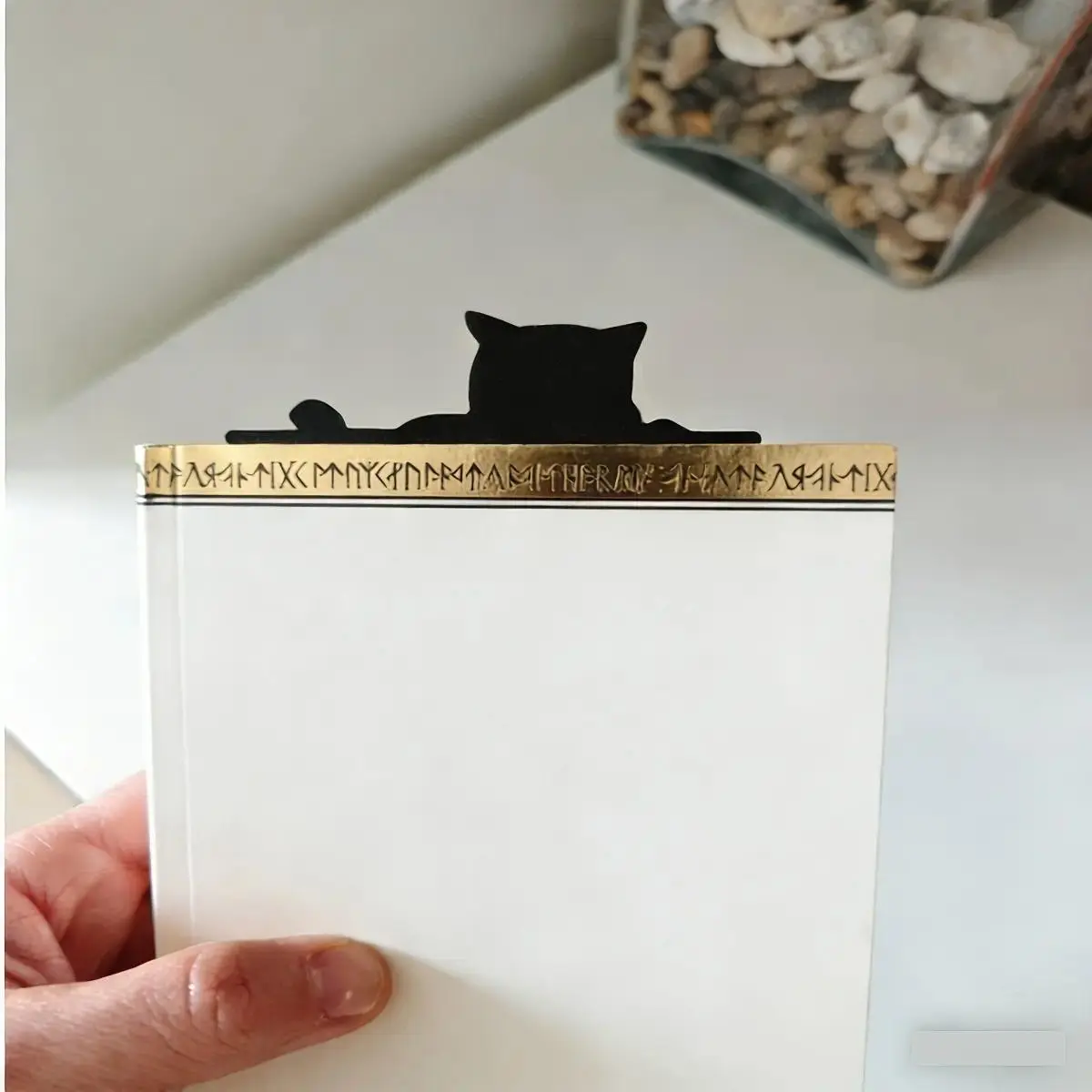 Cute Black Cat Metal Bookmark - 2-4 Pack Animal Theme Page Markers, Durable Metal Clips Book Holders, Gifts for Students, Classroom Reading Supplies