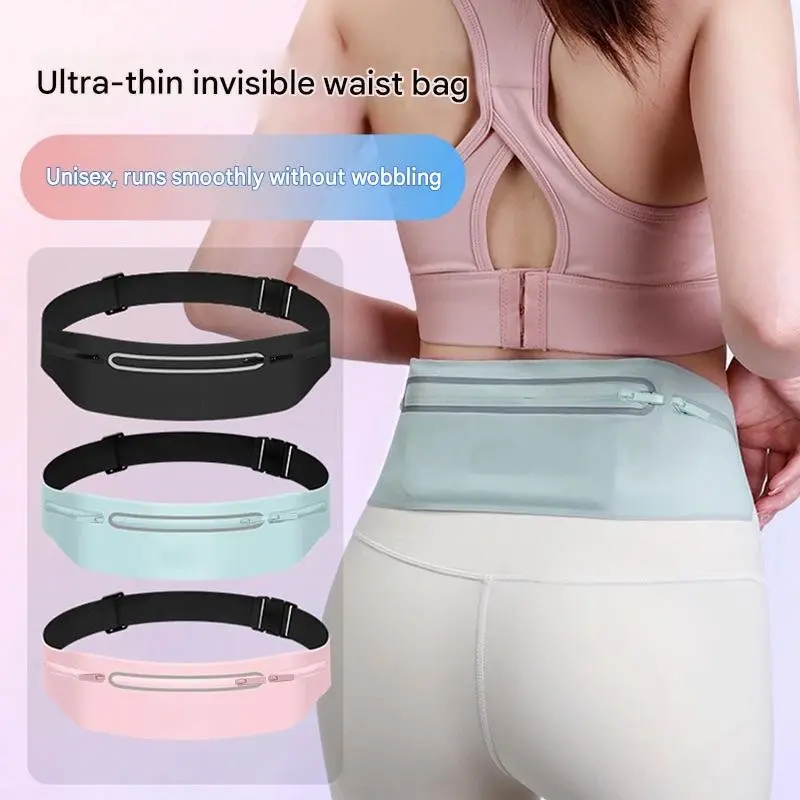 Running Sports Waist Bag, Outdoor Lightweight Waterproof Invisible Anti-Theft Gear, Unisex Multi-Function Phone Belt, Men's and Women's