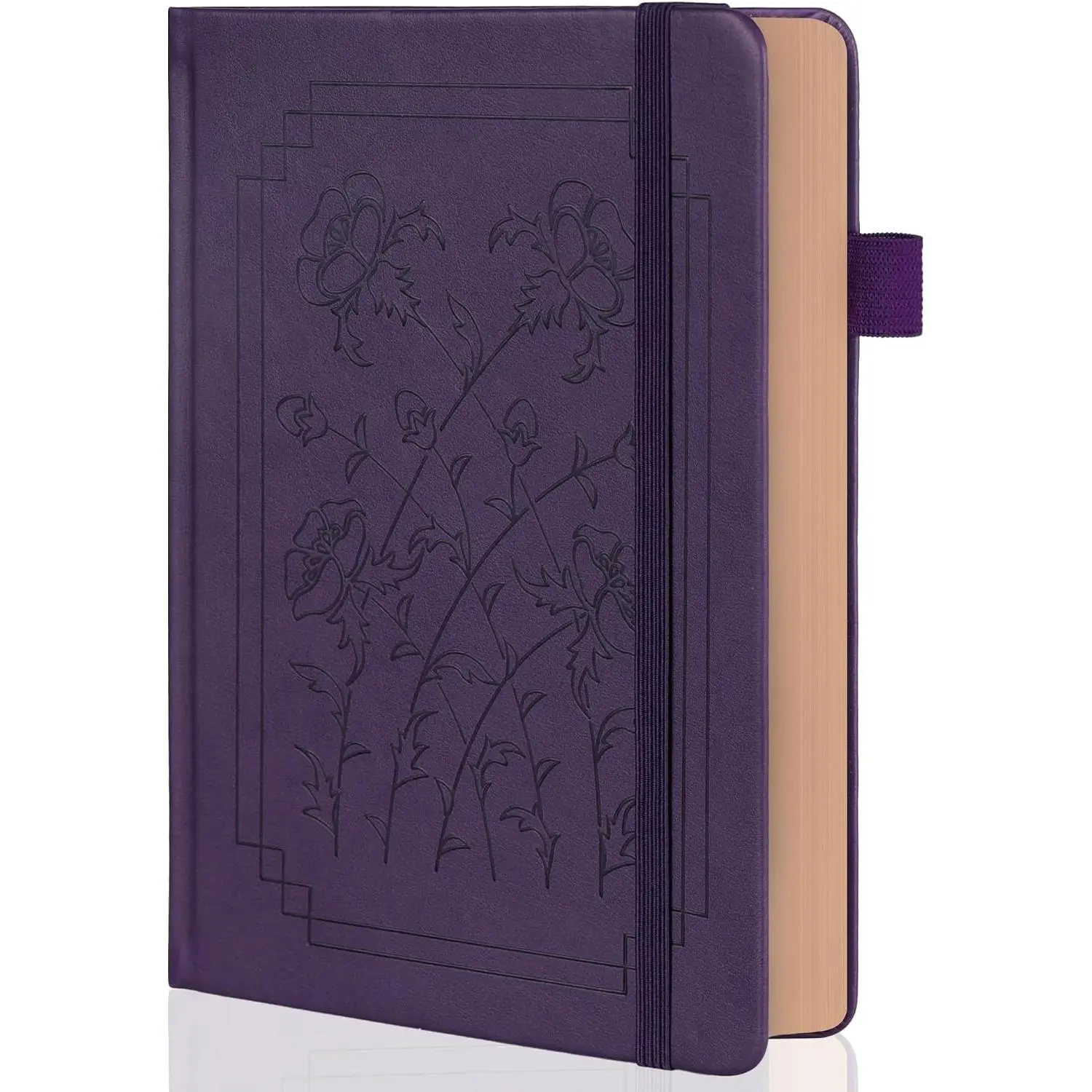A5 Dotted Notebook, 160gsm Thick Paper, Hardcover Dot Grid Journals for Women Men, 192 Numbered Pages, Ideal for Personal Use, Goals, Organization