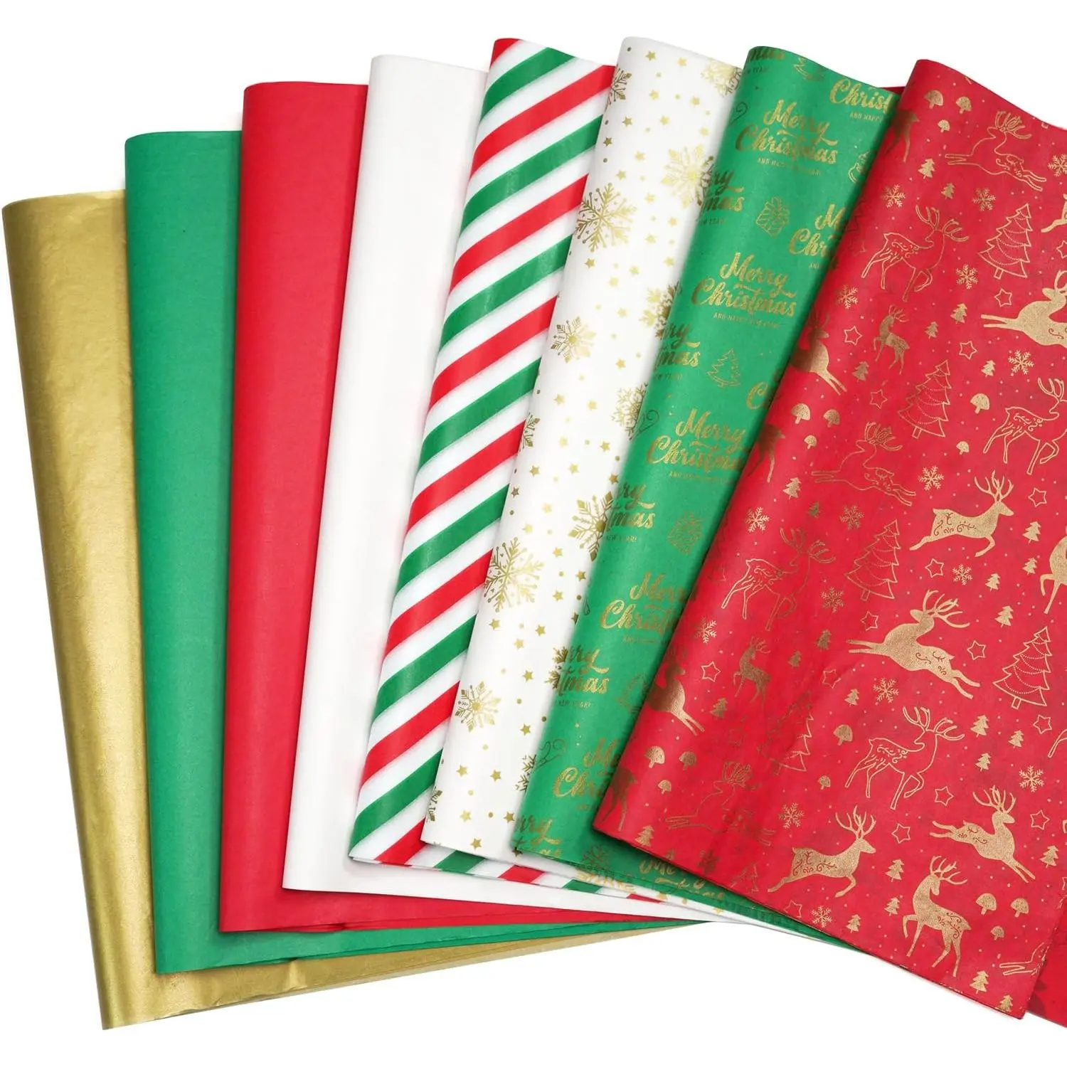 20 x20 Christmas Tissue Paper 80 sheets for  Bags -  Tissue Paper for Xmas Presents & Winter Celebrations