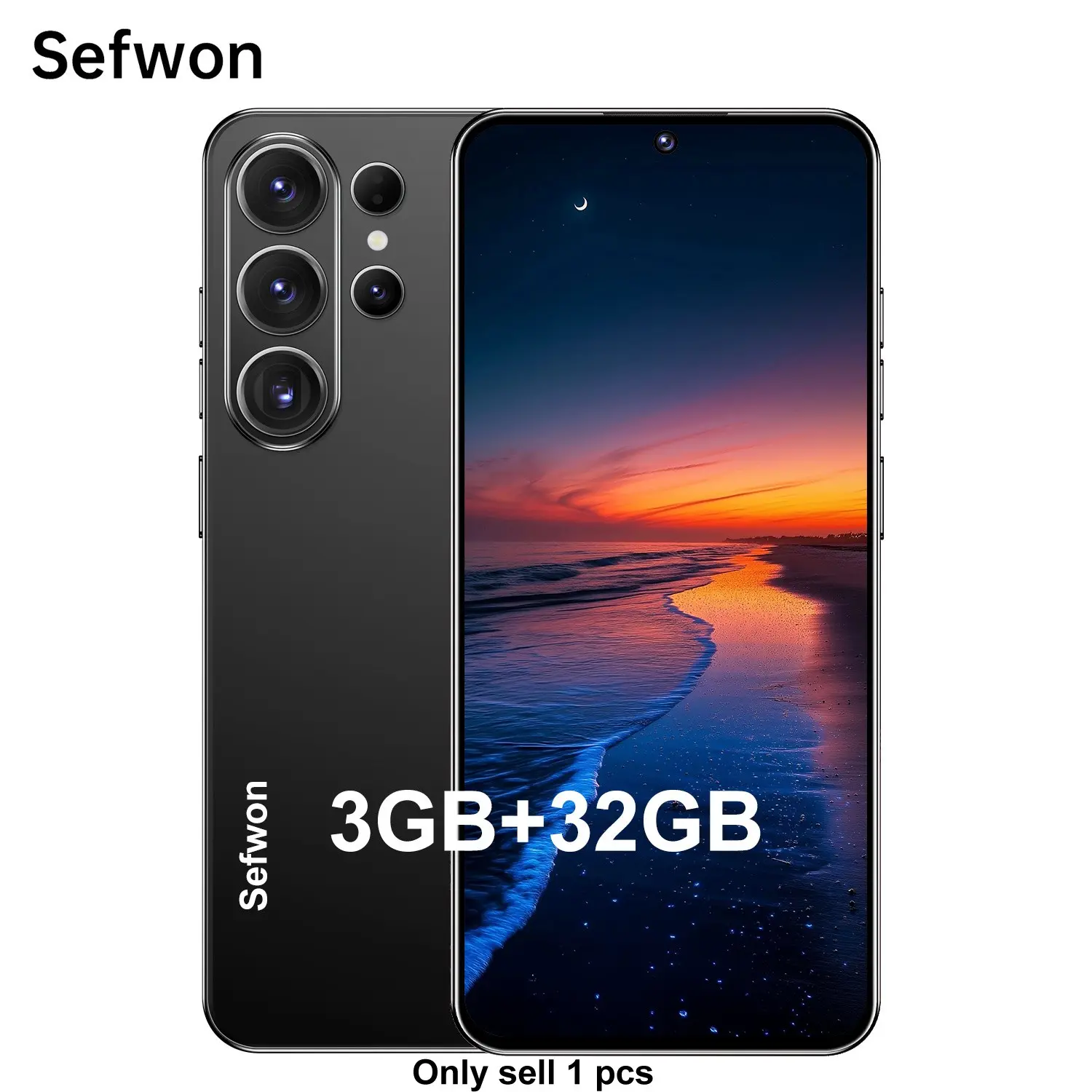 2026 Sefwon S25 Max Smart Android Phone, 4g Network, 3+32GB RAM, 6.56-Inch Screen, Octa-Core Cpu, 3200mah Battery, Dual Sim, Free Accessories