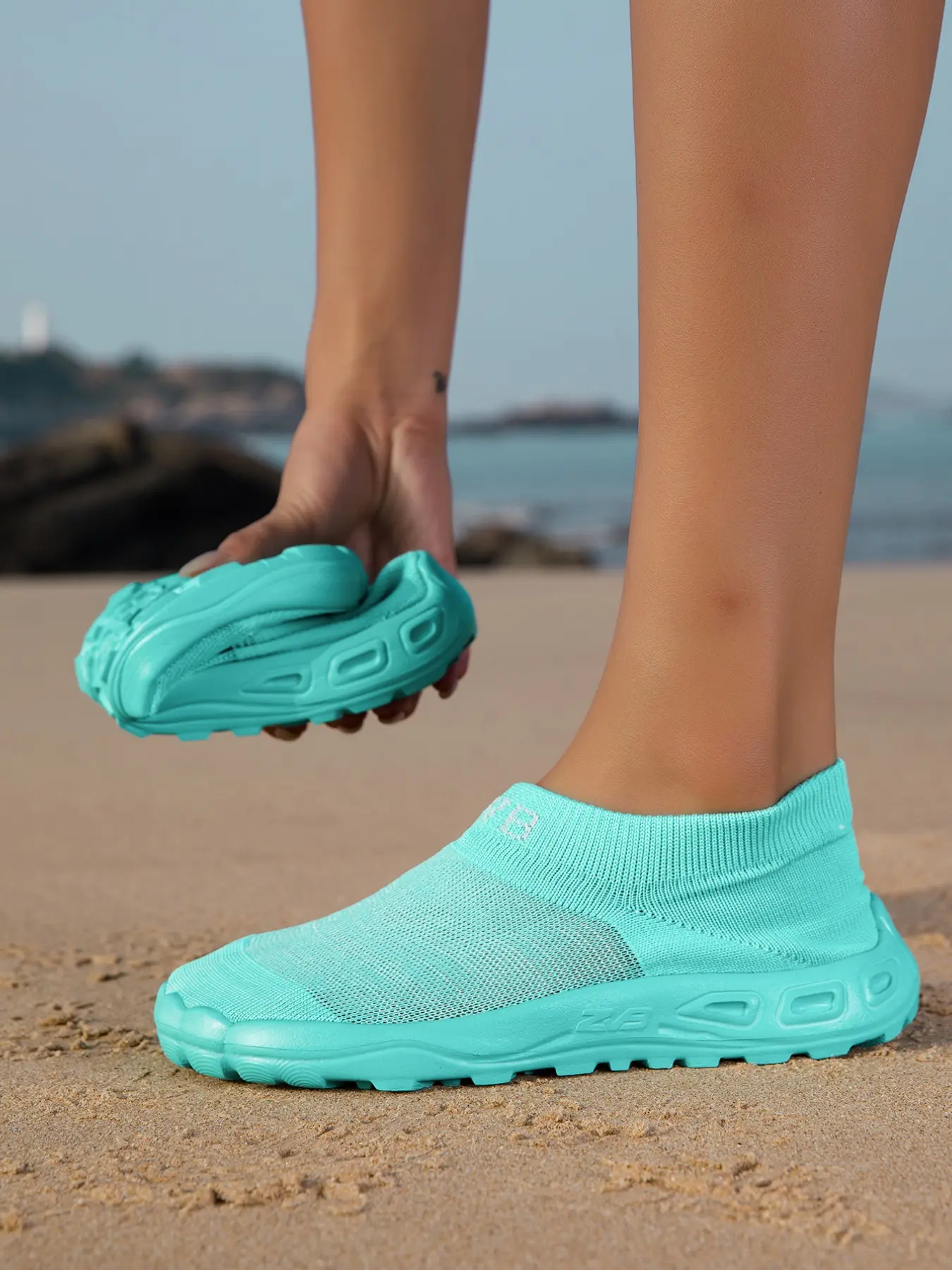 Zvb Women's Casual Shoes, Hiking Yoga Driving Shoes, Wide Toe Design, Elastic Textile Upper, Eva Sole, Comfortable Lightweight, All Seasons, Lightweight Hiking Footwear, Lightweight Outdoor Shoes
