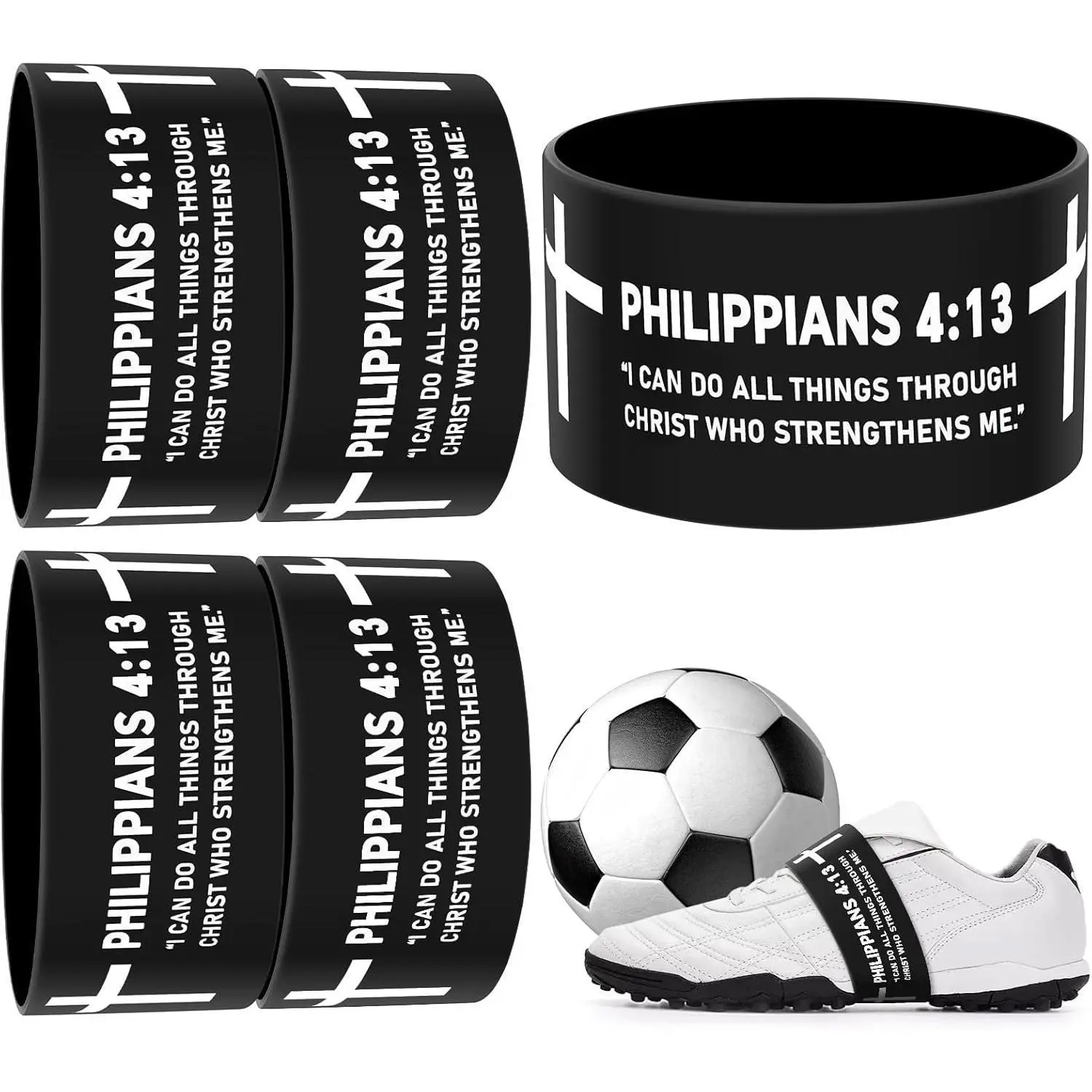 Soccer Cleat Lace Cover & Football Shoe Band - 4PCS Silicone Shoe Bands for Soccer and Football Cleats