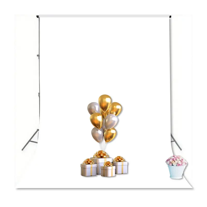 White background cloth for photography, background cloth is used for photo shooting, background screen video recording, party curtains, game scene steam, and photography studio shooting props. Multiple sizes are available for selection