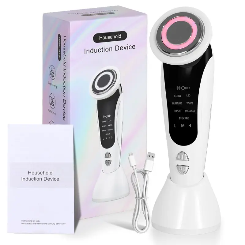 Rechargeable Facial Massager, Professional Skin Care Tool, Facial Care Tools, Skin Smoothing Tool & Home Spa Beauty Device, Reusable Facial Skincare Instrument, Facial Cleaning Tool