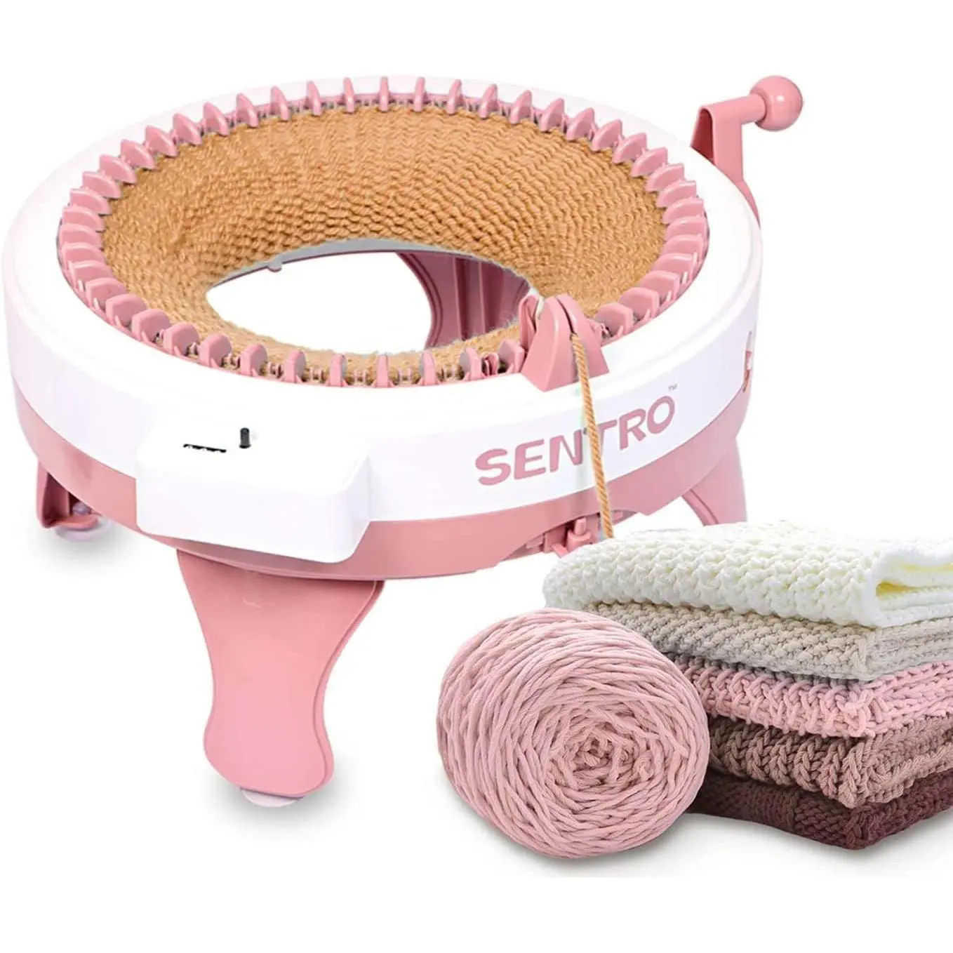 SENTRO Knitting Machine 48  with Row Counter, Crochet Knitting Loom Machine for Beginners
