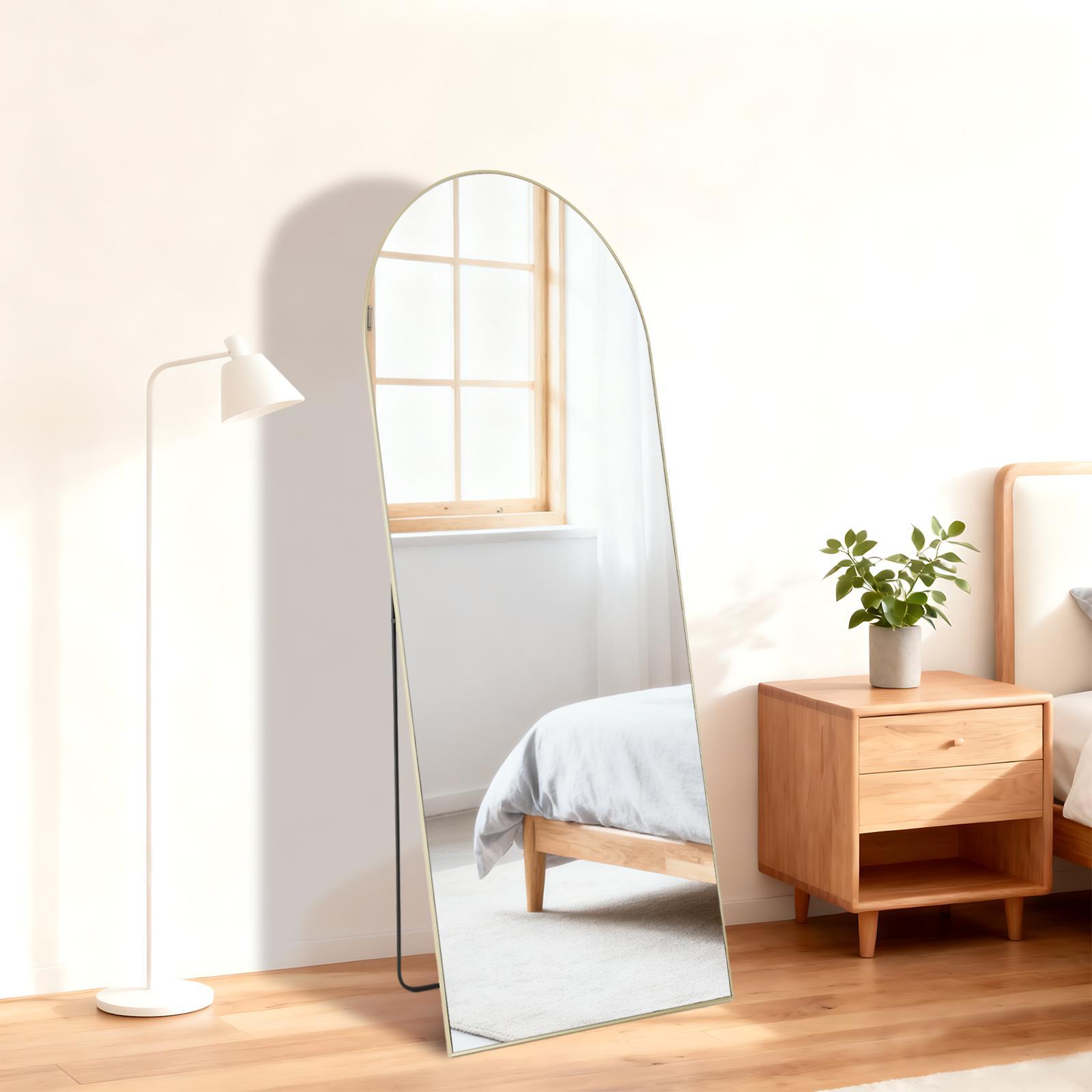 56"x15" Rectangle Full Length Standing Floor Mirror – Full Body Mirror for Bedroom, Living Room & Dressing Areas, Sleek Rectangle Design to Complement Modern/Contemporary Decor