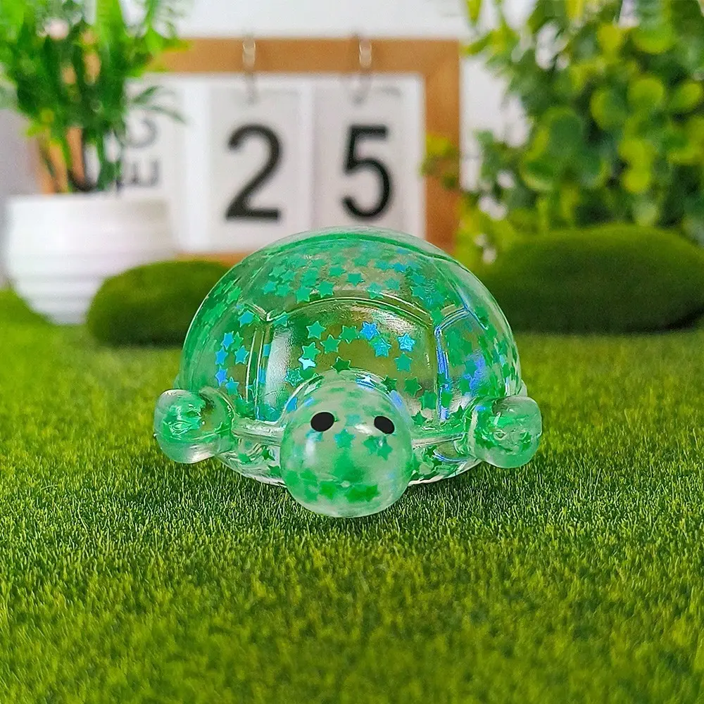 1/2/4pcs Sensory Soothing Toys, Shiny Squeeze Turtle Toys, Stress Relief, Soft Candies, Party Snacks, Gift Box Fillers, Birthday Gifts, Squishy Stress Ball