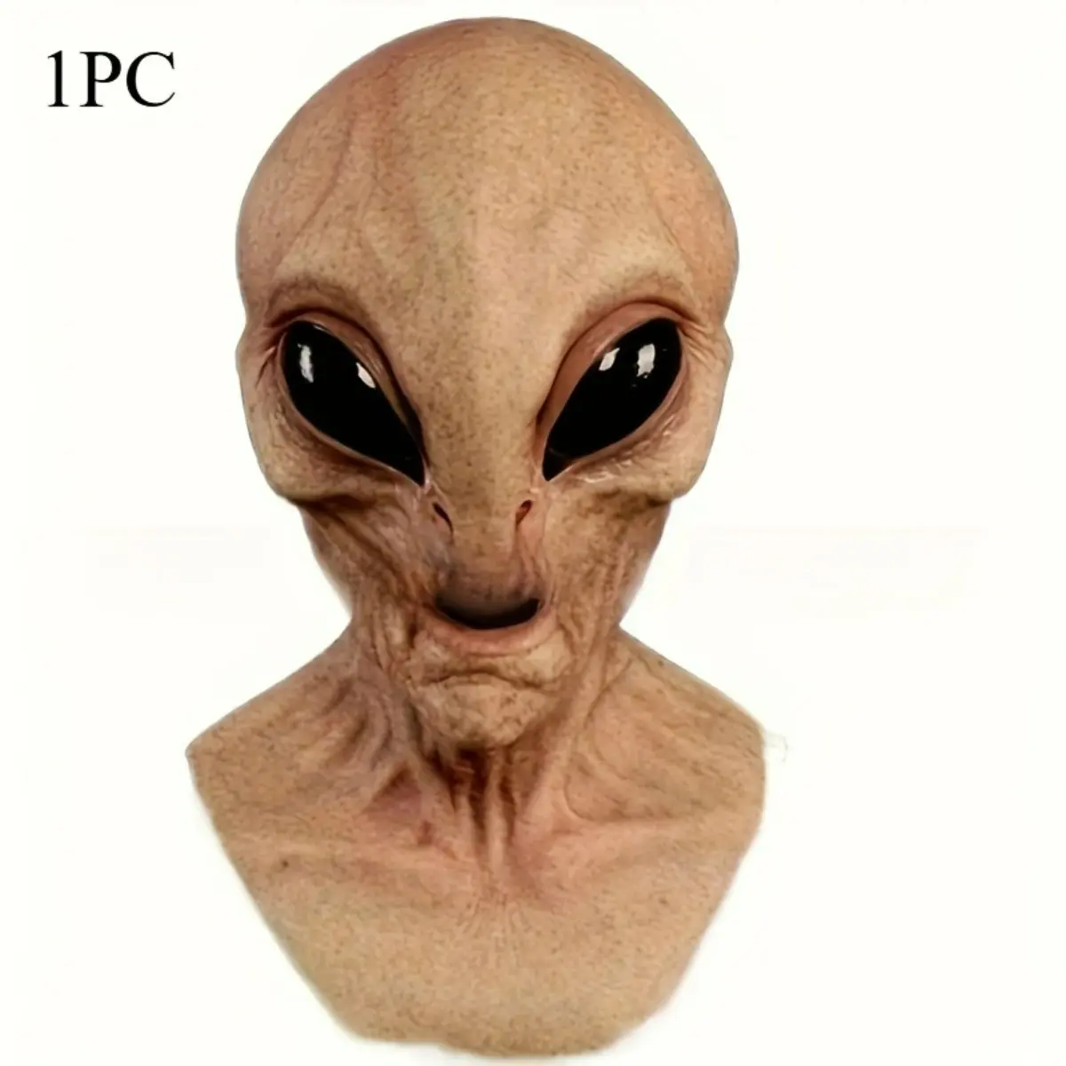 Adult Alien Mask, Costume Mask, Durable No Power Needed, Halloween Carnival Christmas Party Role Play Props, Realistic Lightweight Comfortable