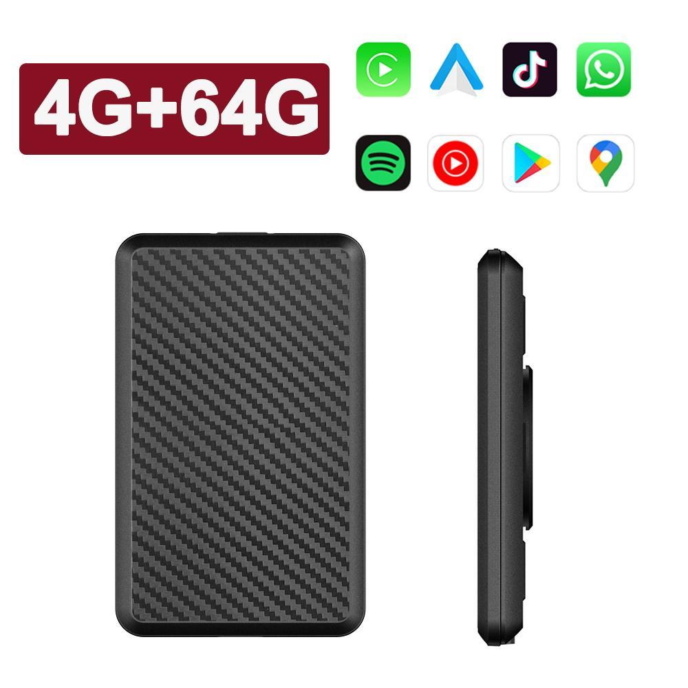 4G + 64G Wired to Wireless Car AI Box, Android 14 System Mini Dongle, WiFi Netflix Youtube Car AI Box for Audi Toyota Audi VW Golf Mercedes Subaru