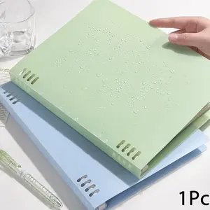 A5/B5 refillable binder notebook, easy page turning & 180° lay-flat design, waterproof cover, snap-in page system, large capacity up to 180 sheets, easy refill & disassembly, multiple colors, ideal for students, office, Notebook for work
