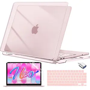 Macbook Neo Case 13 Inch 2026 Model A3404, Anti-Fingerprint, Scratch & Crack Resistant, Sturdy Hard Shell Cover, Crystal, Transparent Cover