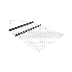 VEVOR Drag Harrow, 4'x4' Heavy - Duty Chain Harrow with 69 Teeth, ATV UTV Tractor Attachments Field Drag Mat for Sod Prepping, Seeding Lawns, Landscape Leveling, Harrow Rake for Gravel Driveway Yard