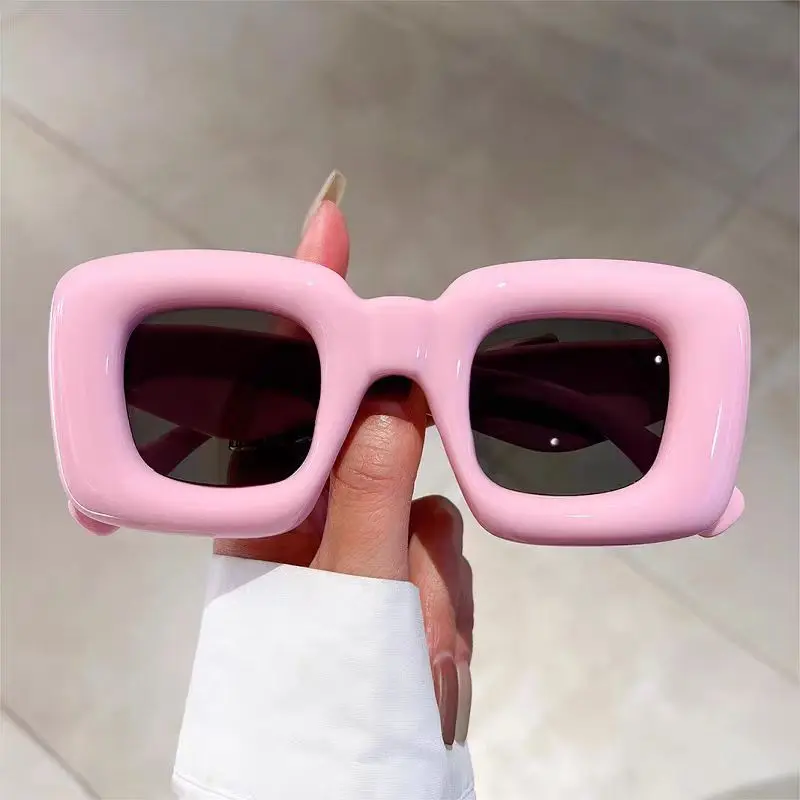 Fashion temperament birthday funny party cute square sunglasses children's inflatable glasses sunscreen sunglasses