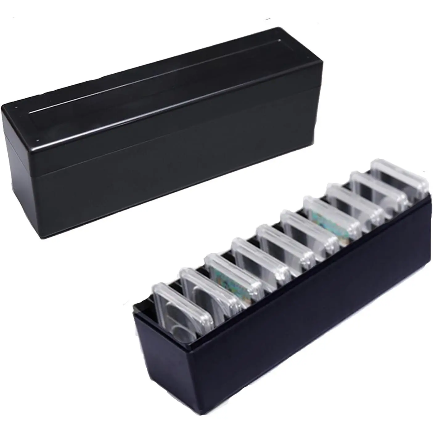 Slab Storage Box Fits PCGS,NGC, 20 Slab  Holder,Black | graded  slab case