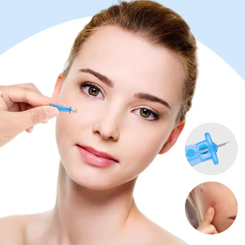 Sterile Needles for Pimples, Disposable Acne Needle Effective Blemish and Blackhead Removal Tools for Clear Skin