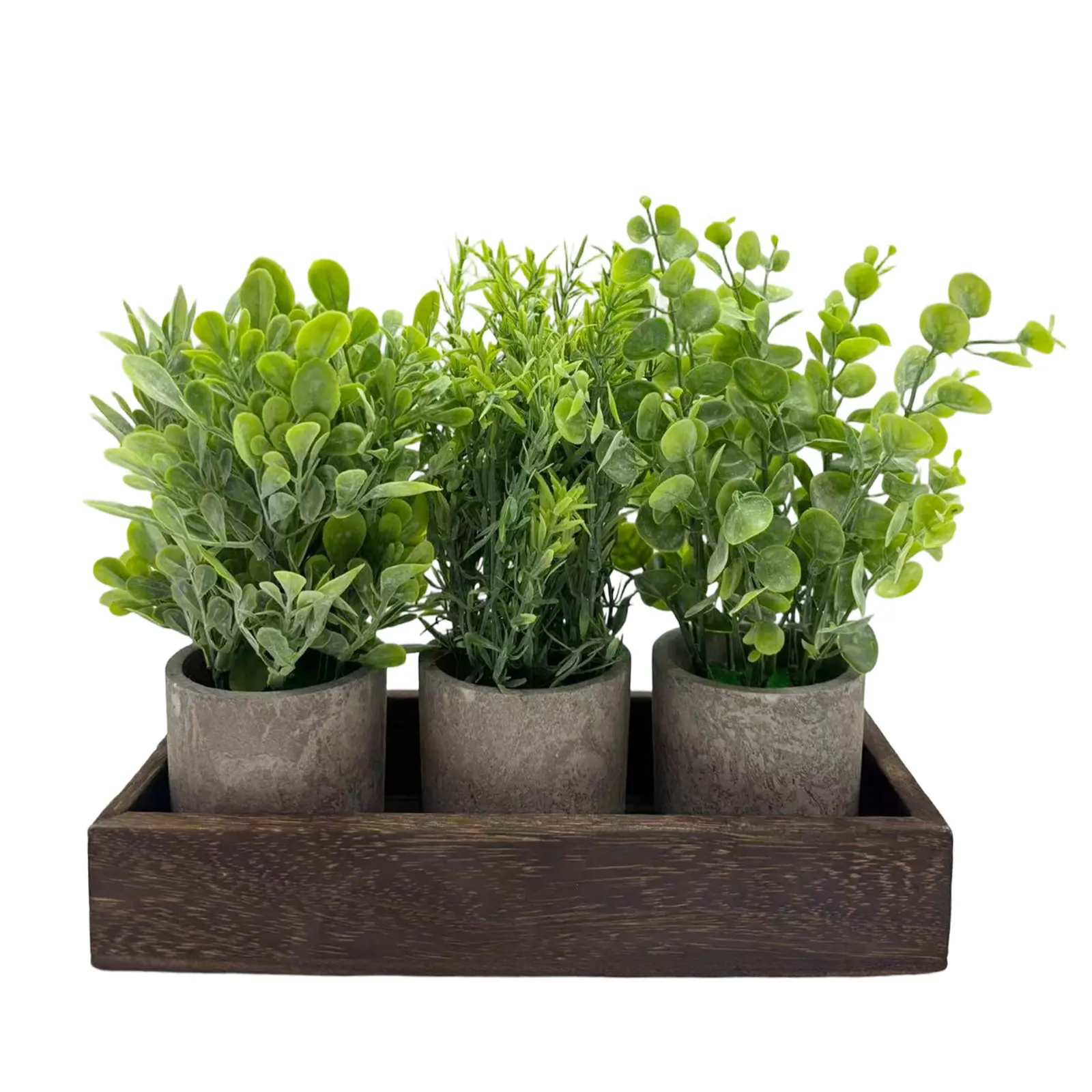 Lavender Flowers Artificial & Foam Fruit+Eucalyptus Set, Paper Pulp Pots with Galvanized Metal Bucket