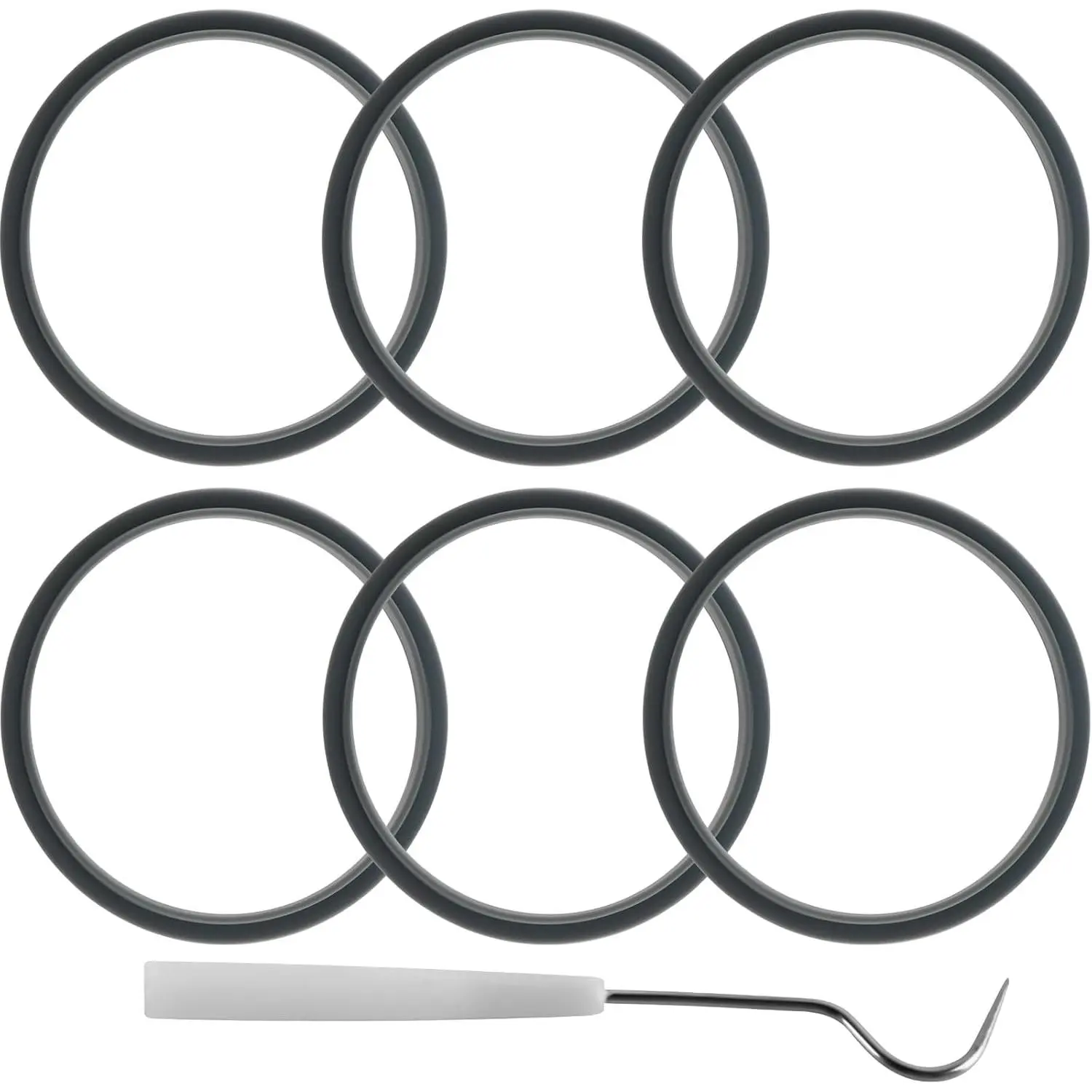 6-pack Sealing Gaskets Replacement Parts Fits for NutriBullet Blenders 600w/900w Extractor Blade