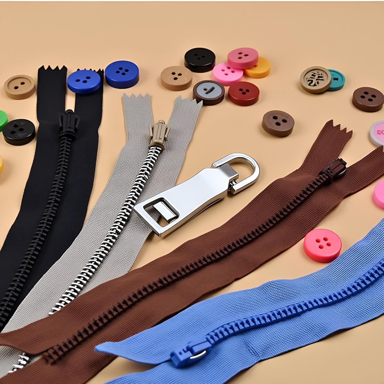 Zipper Pull Replacement Kit, Pull Replacement Repair, Zipper Slider Tab for Luggage Backpack Jacket Suitcase Coat Sewing Notions and Supplies ()