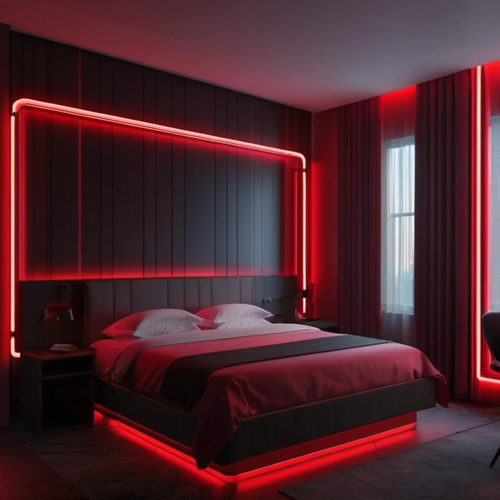 USB Touch Dimmable LED Neon Light Strip, Flexible Atmosphere Decorative Lamp, Vanity Mirror Nightlight, Home Live Stream Background Light