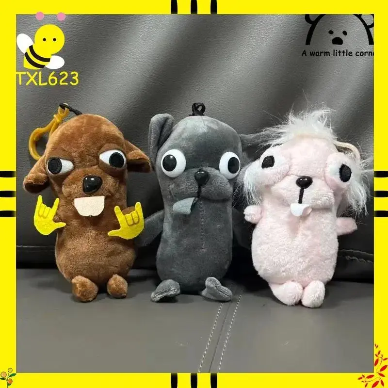 Chihuahua Puppy Plush Pendant Cute Dog Plush Toy Backpack Keychain - Ugly Cute Creative Gift for All Ages