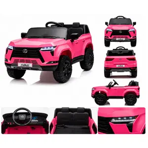 Lexus GX550 24V 2-Seater Kids Ride On Car, 2.4G Remote, 4WD Suspension & Off-Road Tires, LED Lights, Bluetooth/MP3, 3.7 MPH, Ages 3-6