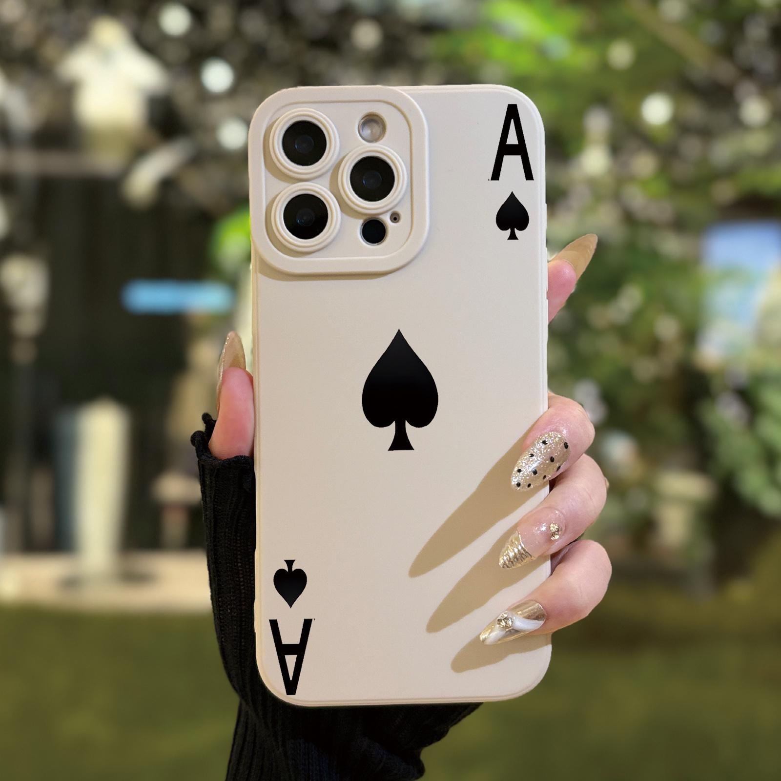 New Halloween Angel Eye High-End Phone Case with Black Spade King Pattern Cartoon Animation UV Print 360-Degree Full Protection Suitable for iPhone 11 12 13 14 15 16 Pro Max XR XXS 7 8 Plus 1717Air17Pro111ProMax