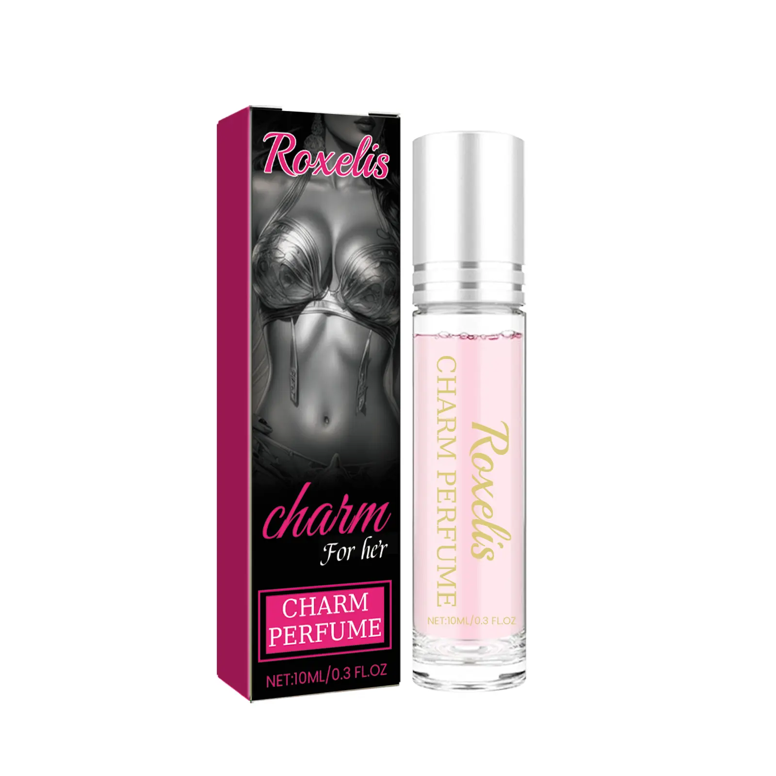 Roxelis Portable 10 ml Aroma Fragrance Roll-On Bottle, Fresh Floral Scent Oil, Long-Lasting Daily Wear Body Fragrance for Adults, Travel-Size Beauty & Personal Care Product