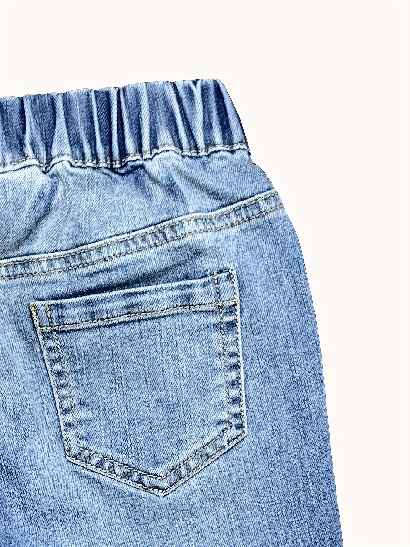 (New)Boys' Denim Pants Spring/Autumn New Style Elastic Casual Jeans for Kids