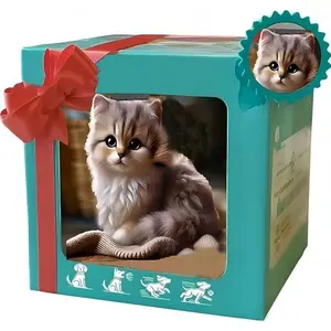 Cute Gray Robot Cat 2026 New Model Electric Kitten Children's Toy Realistic Interactive Plush Cat with Simulated Movements and Meowing Pet Lover Gift for Holidays or Birthdays Ready-Made Packaging