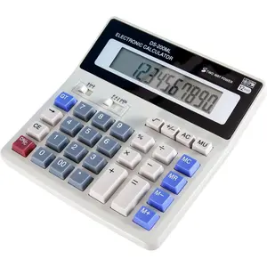 Large Desktop Calculator with 12-Digit Display, Large Plastic Buttons for Easy  and Viewing,  Power :  (with  Slot) and Solar