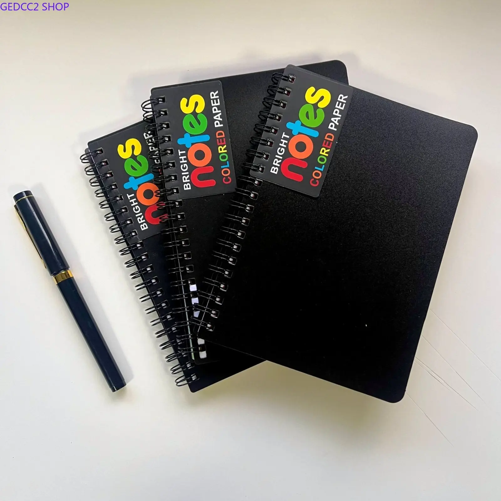 Aesthetic Spiral Notebook - Cute Unisex Journal with Colorful Rainbow Cover, Thick Paper for Students, Camping & Hiking Notes, Notebooks