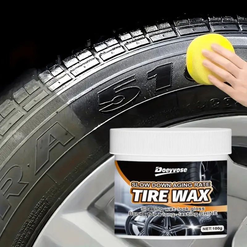 Doeyvose Multi-Functional Protective Tire Polish and Protect Wax, Car Motorcycle Bicycle Tire Care Coating, Vibrant, Durable Formula, Prevents Cracks and Scratches