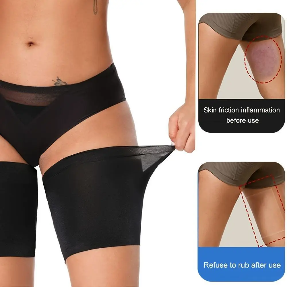 1 Pair Thigh Compression Sleeves, Thigh Brace & Wrap Great for Running Sports, Upper Leg Sleeves, Elastic Thigh Compression Sleeve for Men Women Non-Slip Upper Leg Wraps Support Inflammation