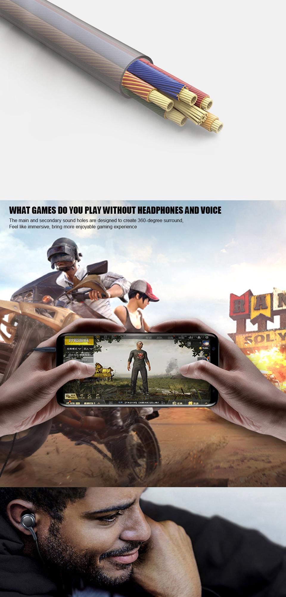 Type C Wired Earphone For S23 S21 S22 Ultra Plus 3.5 mm Earbuds Headphones A54 A34 A53 A53 Accessories