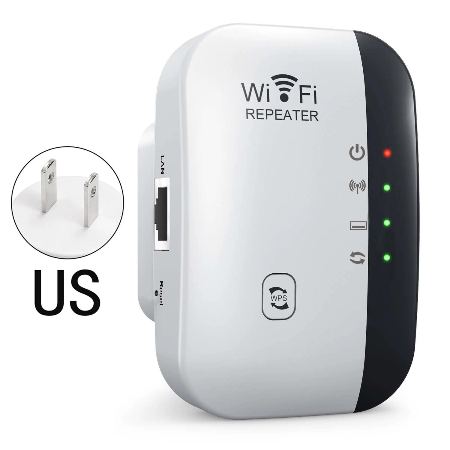 Us Plug 300mbps Wireless WiFi Signal Booster, 2.4GHz Range Extender ...