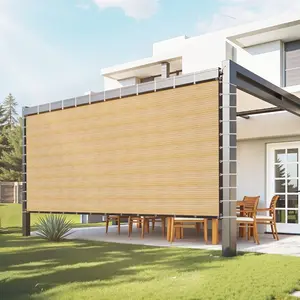 VEVOR 90 Sun Shade Cloth, 8x 12 ft Pergola Shade Cover with Stainless Steel Grommets, Sun Shades Canopy Privacy Screen with 140 GSM HDPE Material, for Outdoor, Patio, Garden, and Backyard (Brown)