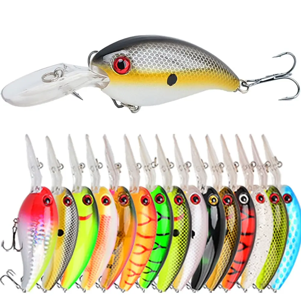 15pcs Vibrant Minnow Fishing Lure Set, 3.94inch/0.55oz, Realistic Fish Design with Sharp Hooks for Freshwater & Saltwater Angling