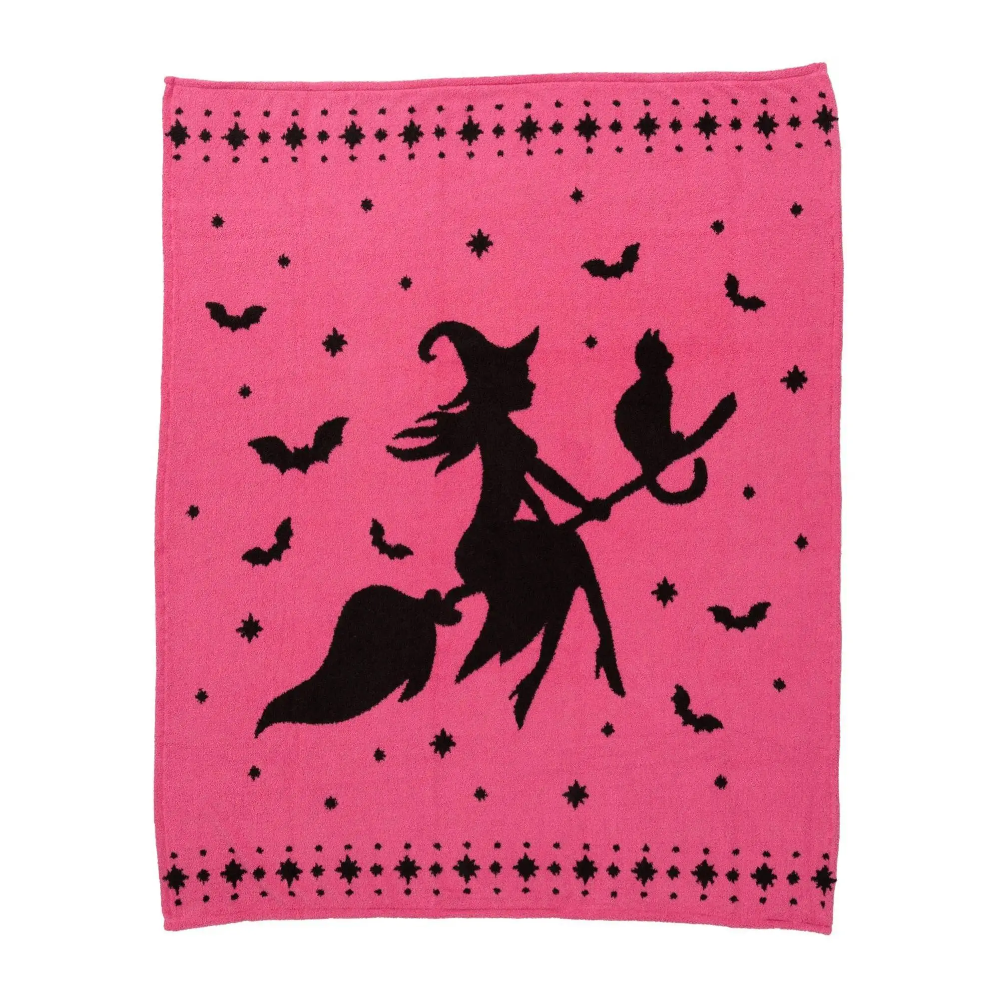 Prime Day Deal Berkshire Halloween Iconic Jacquard Weave Plush Throw Blanket, 60x70in, Multi-Resistant (Wrinkle, Fade, Stain), Durable, Ultra-Soft Thick Warm Glam Print, Machine Washable, Bed/Sofa Use, Spooky Home Decor, Ideal Adult Gift, Wrinkle Resistan