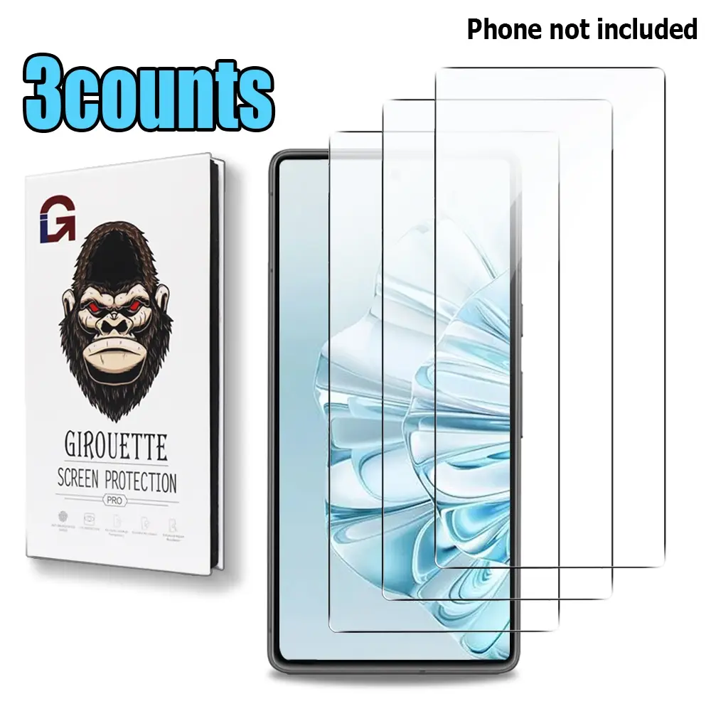 3Pcs HD Tempered Glass Screen Protector Compatible with Google Pixel 6/6a/6 Pro/7/7a/7 Pro, Ultra Thin Profile, Silky Smooth Touch, Durable Long Lasting Protection