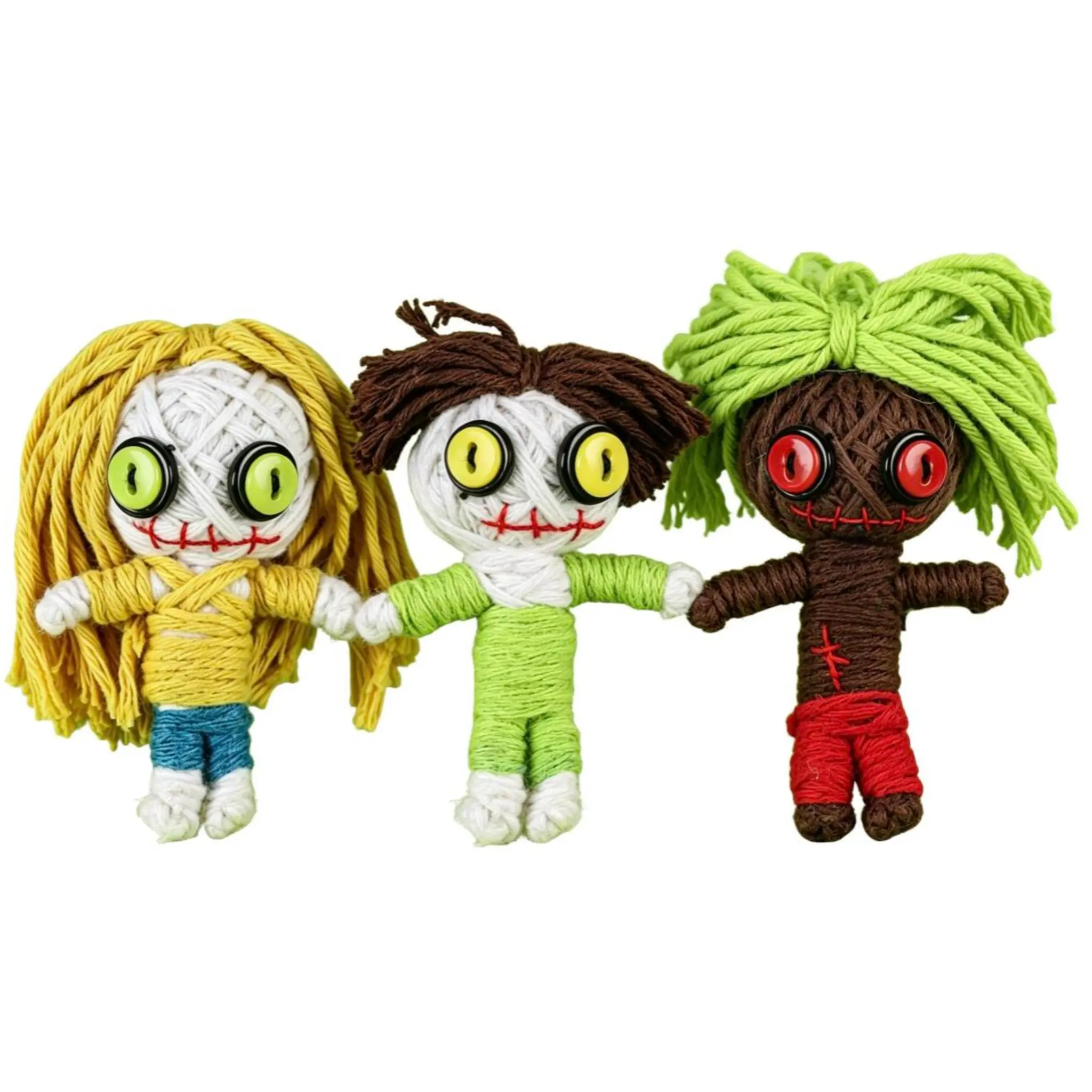 Yarn Ball Doll, Unique Hanging Ornament, Voodoo Doll, Festive Gift Miniature Toy, Perfect for Holidays, Creative Decoration