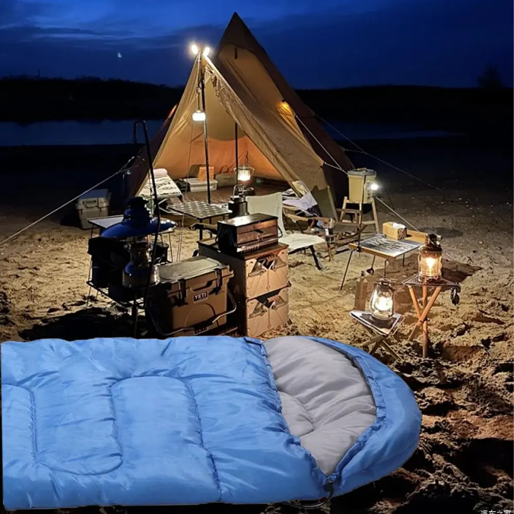 Portable Camping Sleeping Bag, Lightweight Sleeping Bag with Storage Bag, Outdoor Equipment for Backpacking & Camping & Hiking