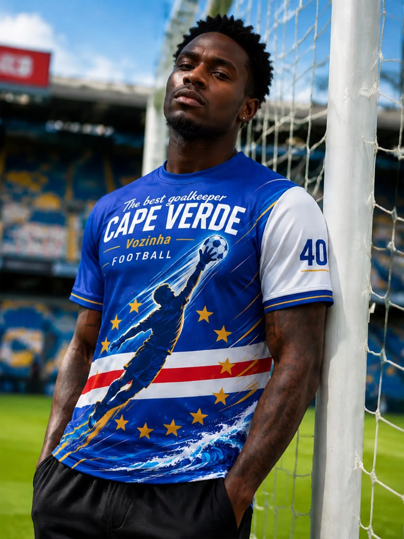 Cape Verde's "Miracle Star" - Match support Football Uniform, Short Football Jerseys and daily training uniform, comfortable and breathable.