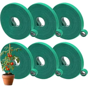 Plant Tape, 6 Roll 196 Ft Garden Tape, Reusable Garden Plant Ties, Adjustable Twist Ties for Tying Plants, Flowers, saplings and Vines (196 ft x 1/2 in)