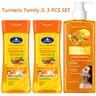 Turmeric Bodycare Set Body Beauty Set 2PCS Body OIL+Shower Gel Body Scrub Deep Cleansing Skincare Oil Moisturizing Hydrating All Seasons Suitable for Body, Face, Hand, Lip, Eye, Travel