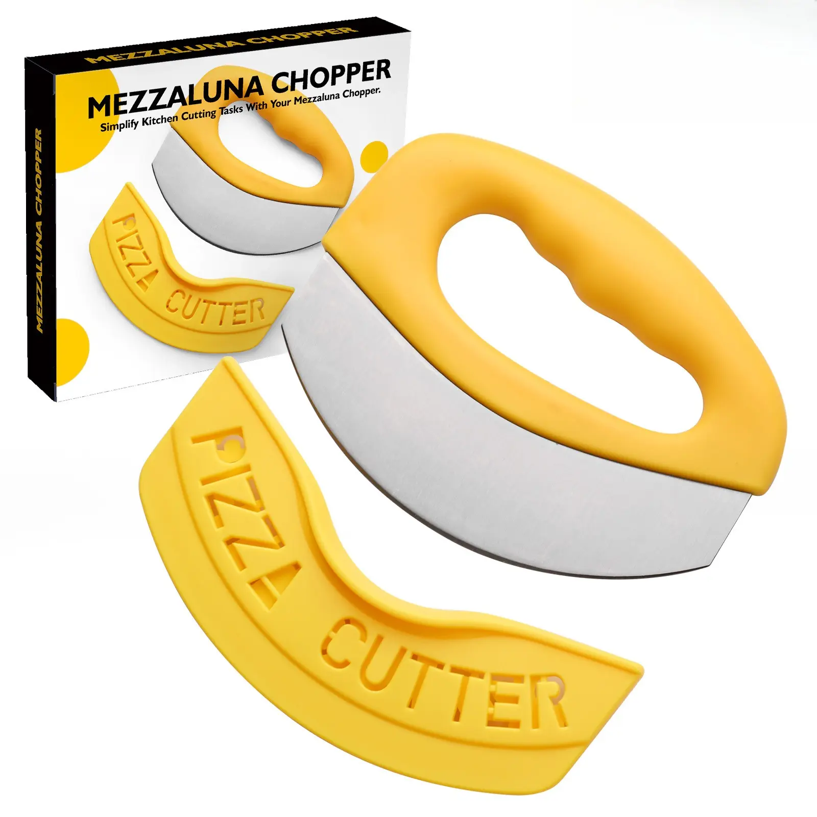 Stainless steel cutter, ring chopper, pizza cutter, vanilla cheese cutter, multi-function slicing knife, baking tool