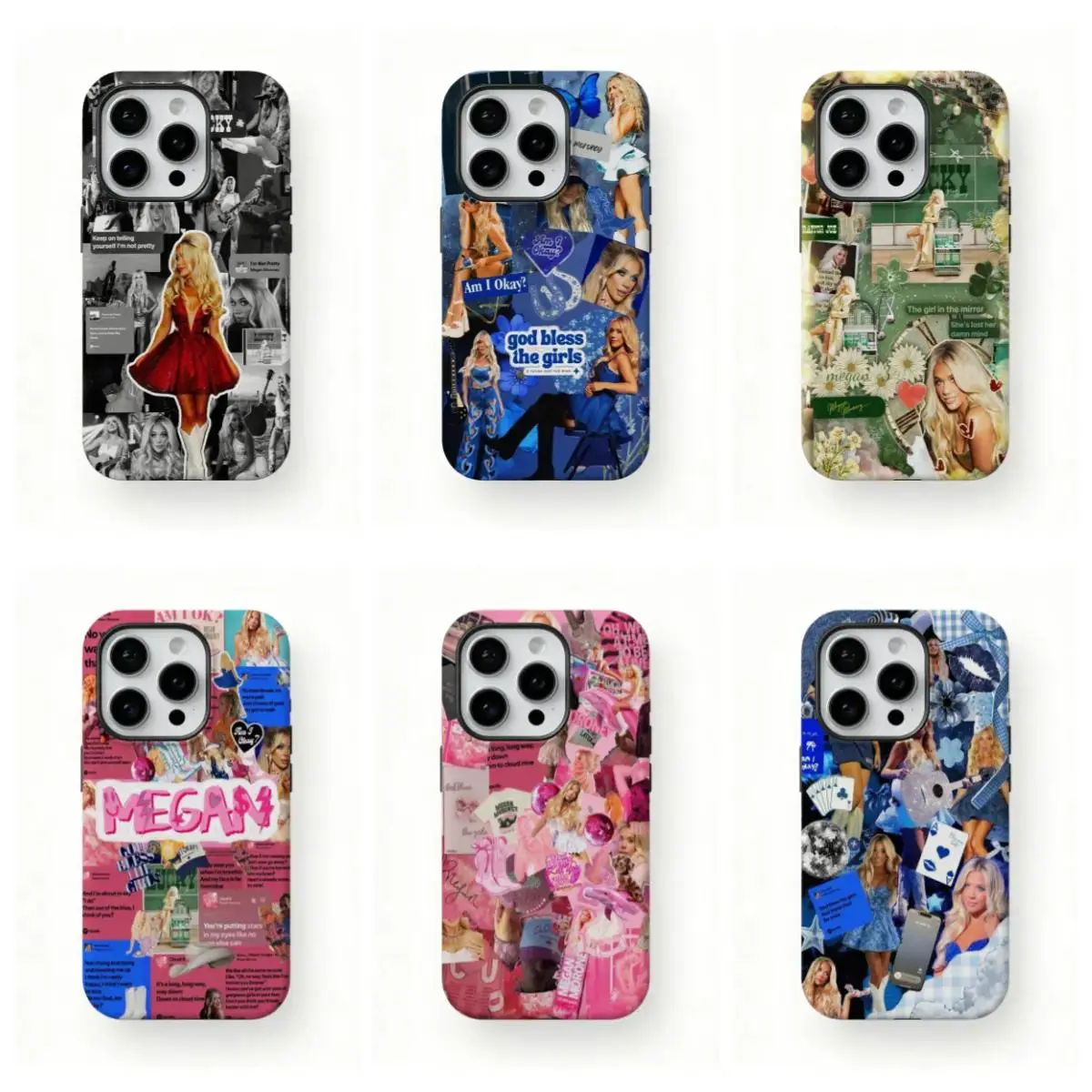 Megan Moroney Cloud Phone Case for iOS (iPhone 17,16,15,14,13,12 Plus/Pro/Max) & Android (Samsung Galaxy S22-S26) - Country Music Merch Gift, Ios/Android